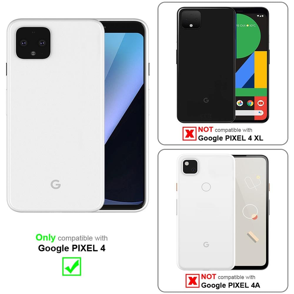 Catena Di Telefoni Cellulari Compatibile Con Google Pixel 4 In Marrone Brillante - Coperchio Protettivo In Silicone Con Anelli D'oro, Cinturino In Corda E Custodia Staccabile - Foto 2