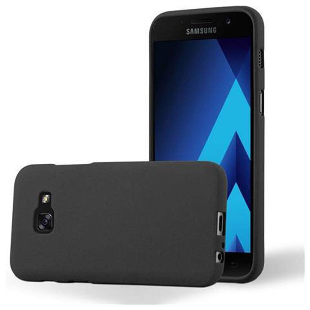 Custodia Compatibile Con Samsung Galaxy A3 2017 In Frost Nero - Coperchio Protettivo In Silicone Tpu Flessibile - Foto 1