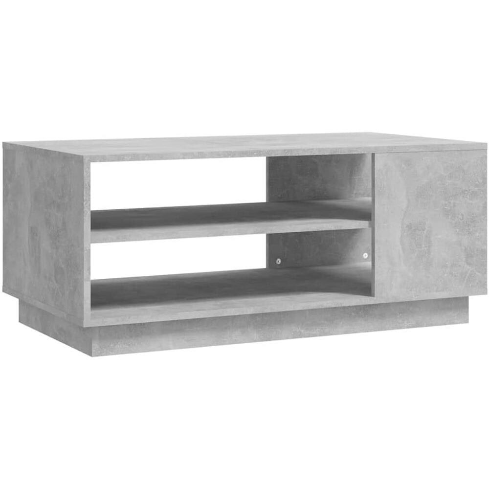 Tavolino da Salotto Grigio Cemento 102x55x43 cm in Truciolato - Foto 2