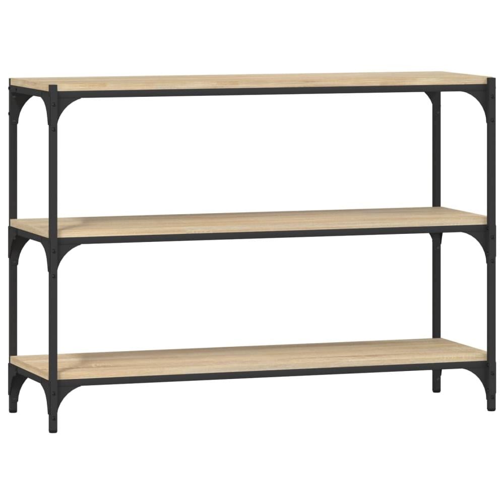 Libreria Rovere Sonoma 100x33x70,5cm Legno Multistrato Acciaio - Foto 2