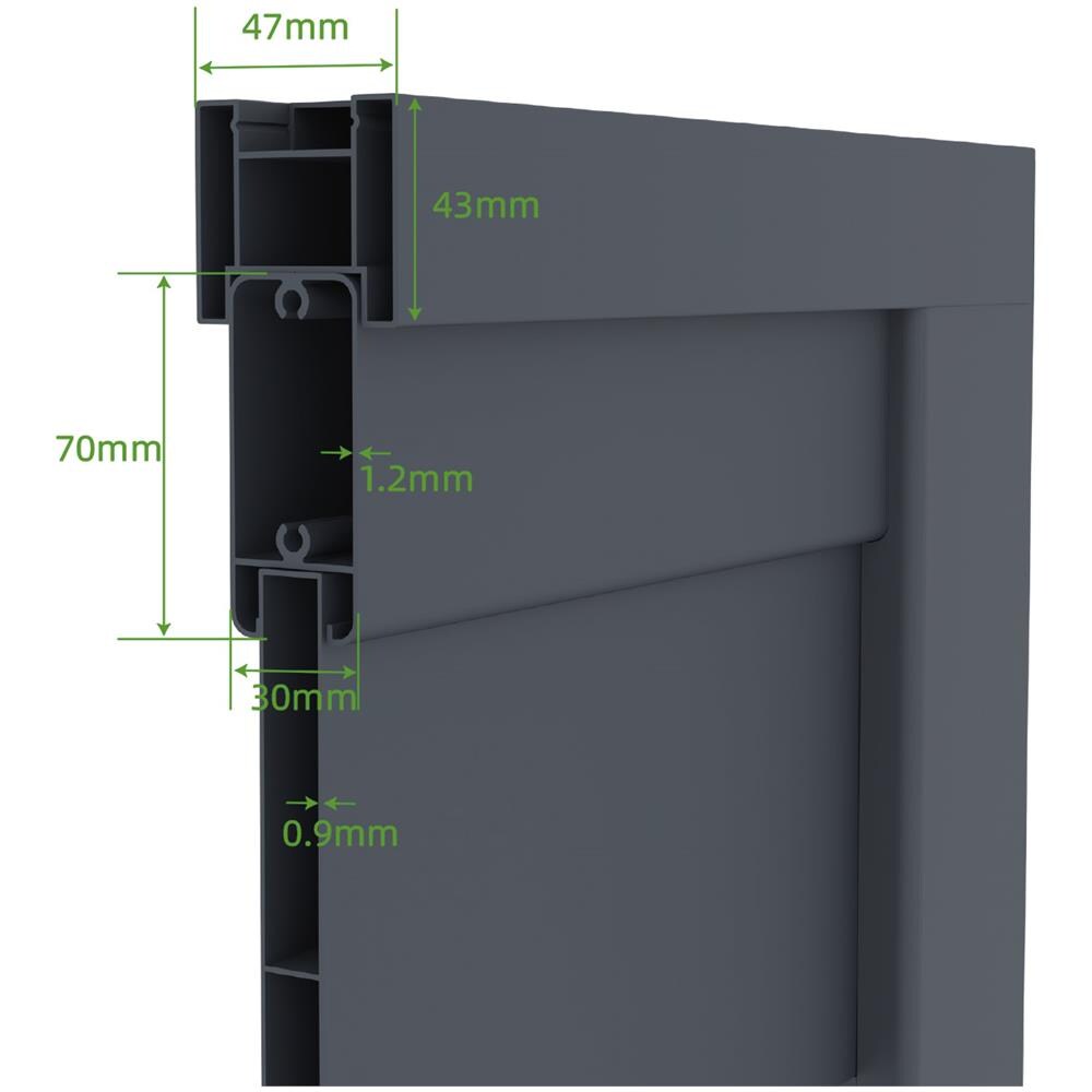 Cancello Scorrevole In Alluminio 3,5m Vogel 350c160 - Foto 2