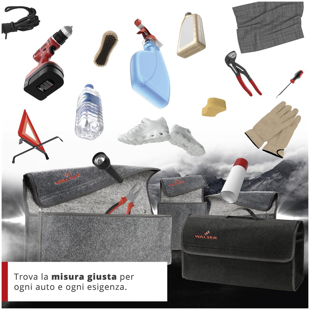 Borsa Per Il Bagagliaio Dell'auto Toolbag Taglia L, Borsa Di Stoccaggio Auto Nero 50x16x21cm - Foto 5