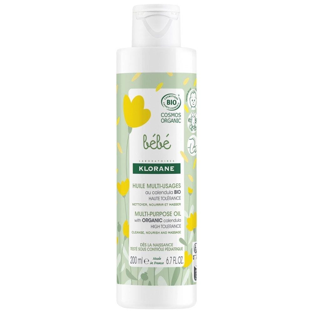 Olio Multifunzionale Formulato Con Ingredienti Di Origine Naturale Al 100%, Klorane, Bebe Bio, 200 Ml - Foto 1