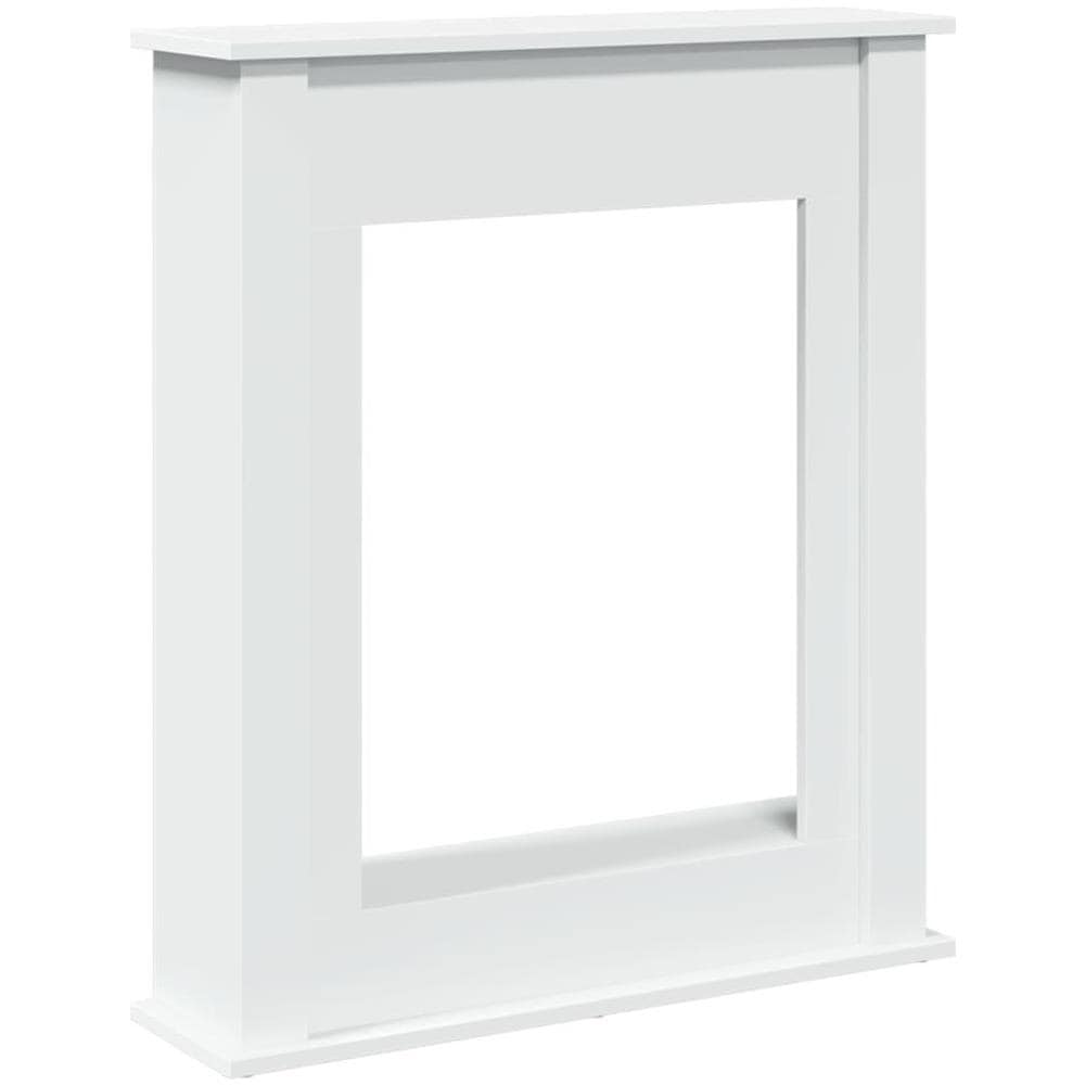 Cornice per Camino Bianca 75x20x87,5 cm in Truciolato - Foto 1