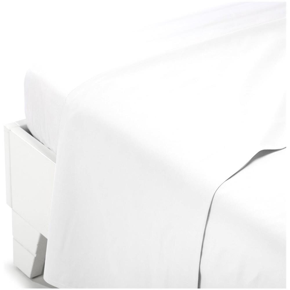 Lenzuolo Superiore Hotellerie Basic In Cotone Colore Bianco Misura Matrimoniale - Foto 1