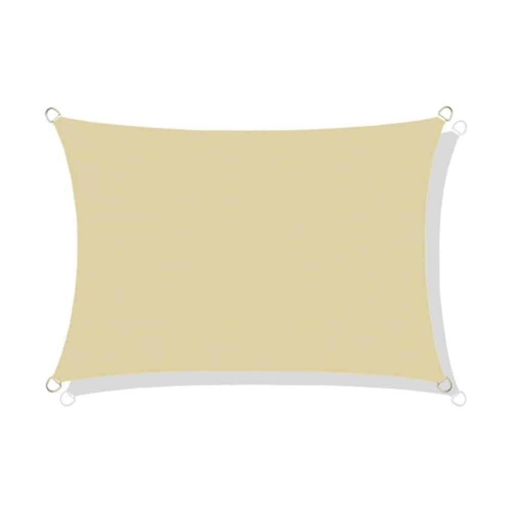 Vela ombreggiante impermeabile 4x3 m Beige - Soluzione per ombrelloni da giardino - Foto 1