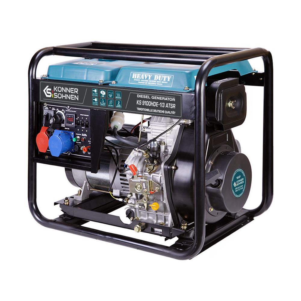 Generatore diesel """" KS 9100HDE-1/3 ATSR (EURO V) Tensione, V 230/400 Potenza massima /nominale (230V), kW 6.5/6.0 - Foto 1