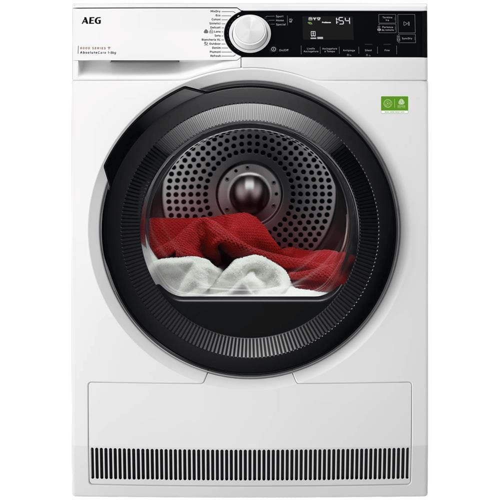 Asciugatrice TR8BGH38YA Pompa di calore Libera installazione Caricamento frontale 8 kg Bianco - Foto 2