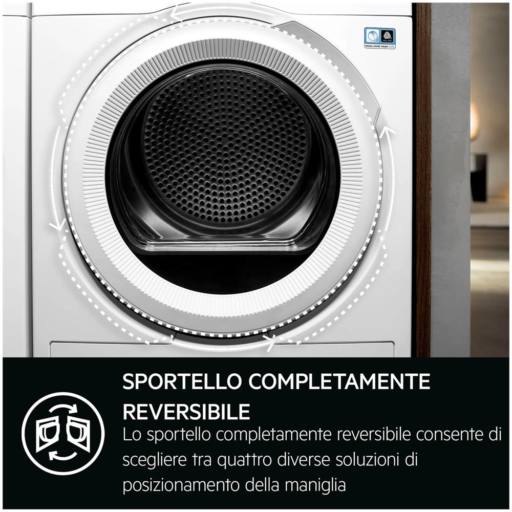 TR8BGH38YA Asciugatrice Serie 8000 AbsoluteCare 8 kg Pompa di Calore Classe A Wi-Fi Motore Inverter Bianco - Foto 10
