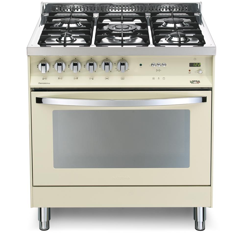 PBIG86MFT / C Cucina a Gas 5 Zone Cottura con Forno Elettrico Classe A Dimensioni 80 x 60 cm Colore Avorio - Foto 1