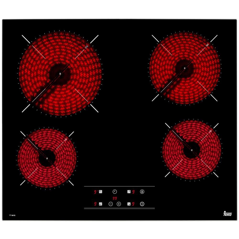 Piano Cottura S0408157 Elettrico 4 Zone Cottura da 60 cm Colore Nero - Foto 2