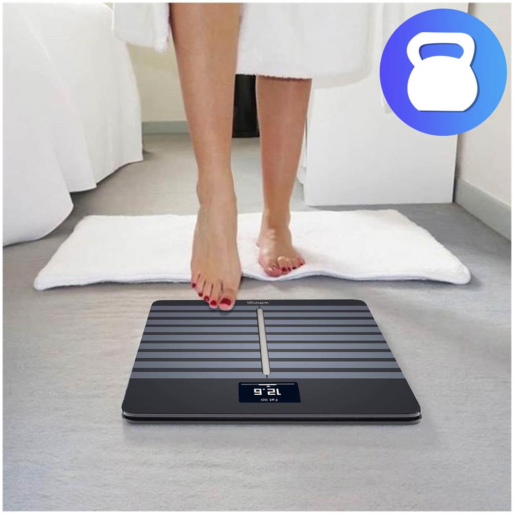 Bilancia Wifi Bluetooth Smart Health 8 Utilizzatori Body Cardio Withings - Nero - Foto 2