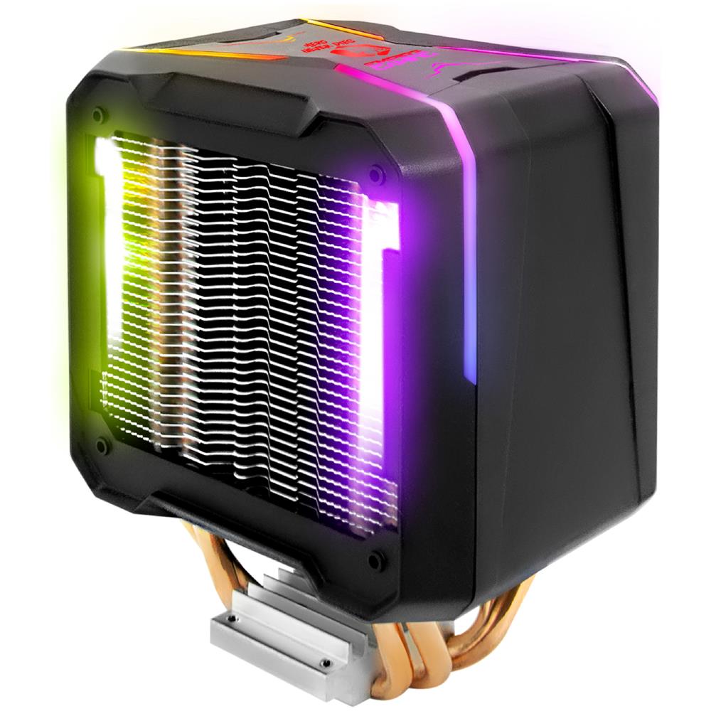 Guardian V201 Series - Processore Dispositivi Di Raffreddamento Gamer - Tubi Di Raffreddamento 4 Di Calore In Alluminio Di Rame - Ventirad Indirizzabile Rgb Sync - Uc Giocatori Overclock Cpu Cooler Fai Da Te - Foto 3