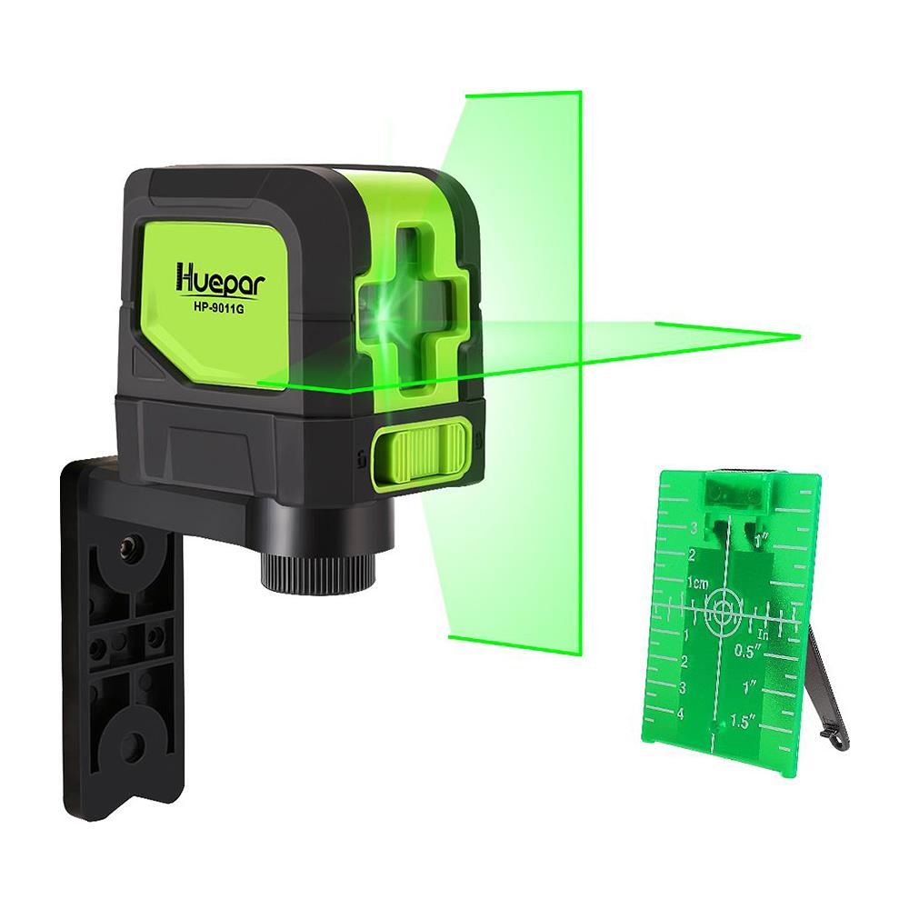 9011g Croce Linea Laser Autolivellante Orizzontale Fascio Verde E Livello Laser Linea Verticale Con Visibilità 30m, Laser Luminoso Con Base Pivotante Magnetica E Porta Laser - Foto 1