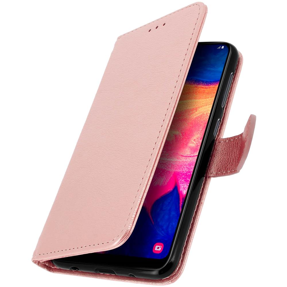Custodia Galaxy A10 Portacarte Funzione Supporto Cover Silicone - Rosa Gold - Foto 2