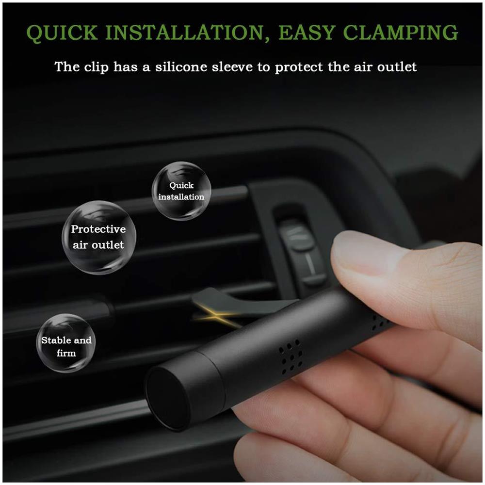 Purificatore Dambiente Con Una Lega Dalluminio Titolare E 5 Bastoni Dellaroma Solidi Con Diversi Odore Fragranza Naturale Purificatore Daria Per Auto Veicoli Agli Odori Eliminazione - Foto 2