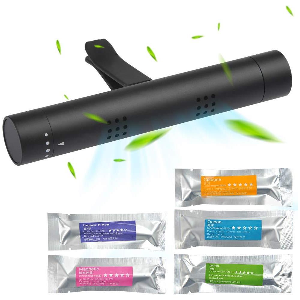 Purificatore Dambiente Con Una Lega Dalluminio Titolare E 5 Bastoni Dellaroma Solidi Con Diversi Odore Fragranza Naturale Purificatore Daria Per Auto Veicoli Agli Odori Eliminazione - Foto 1