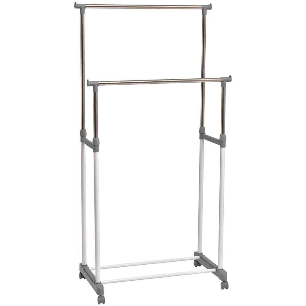 Appendiabiti Doppio Domopak Living, 80x42x98/165 Cm Nero - Foto 2