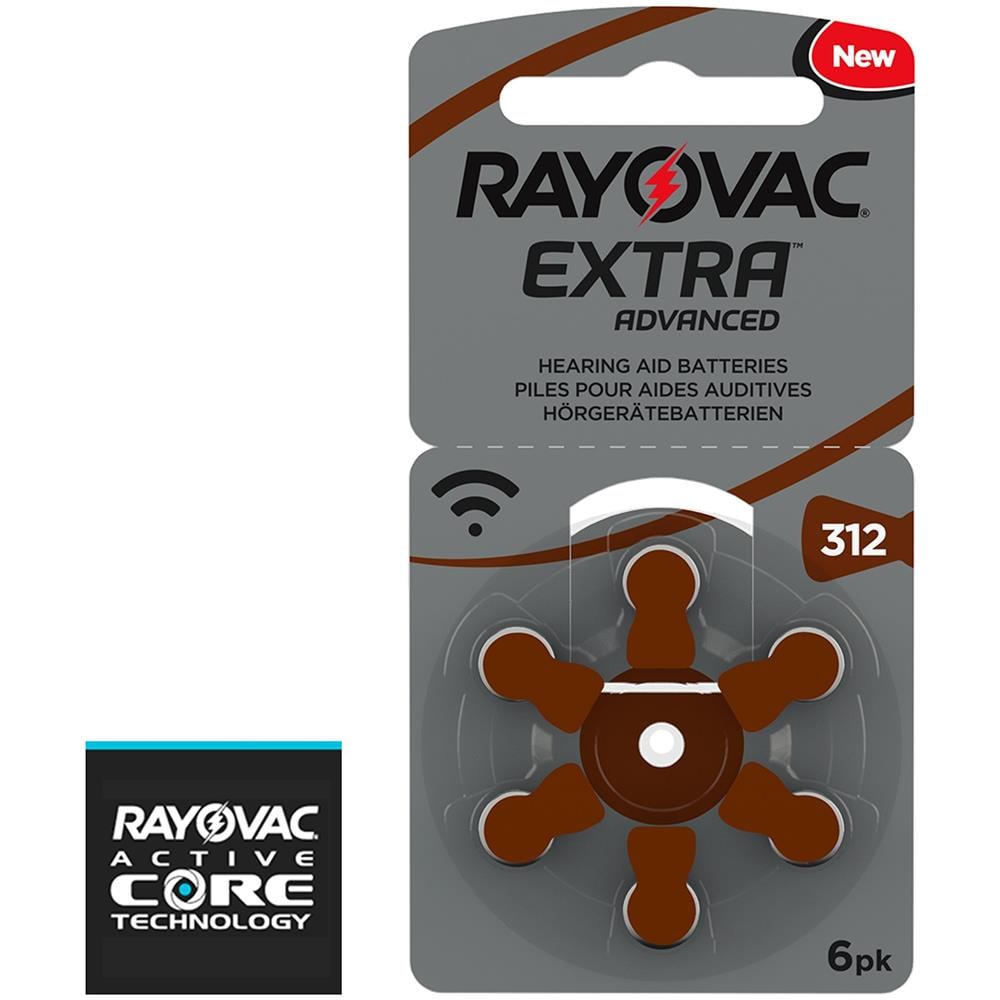 Rayovac Extra Avanzata Batterie Per Apparecchi Acustici Il Formato 312 Tab Brown Pr41 Confezione Da 60 - Free Frustrazione Packaging - Foto 2