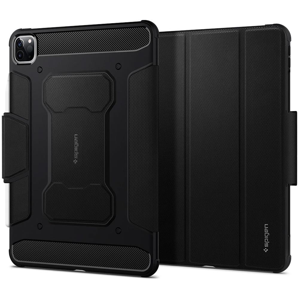 Custodia Stand Per Ipad Pro 11 2021 / 2020 / 2018 Rugged Armor Pro Spigen Nera - Foto 1