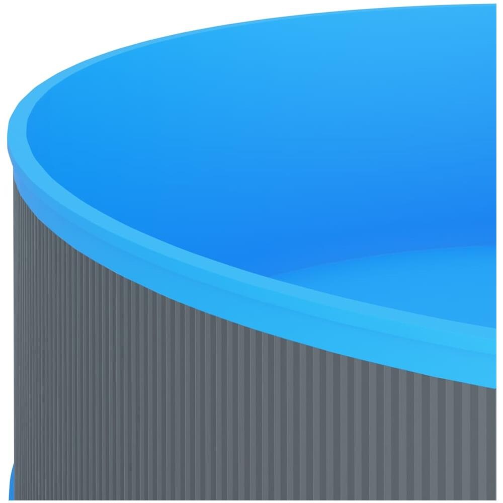 Piscina Fuori Terra 350x90 cm Grigio - Foto 4