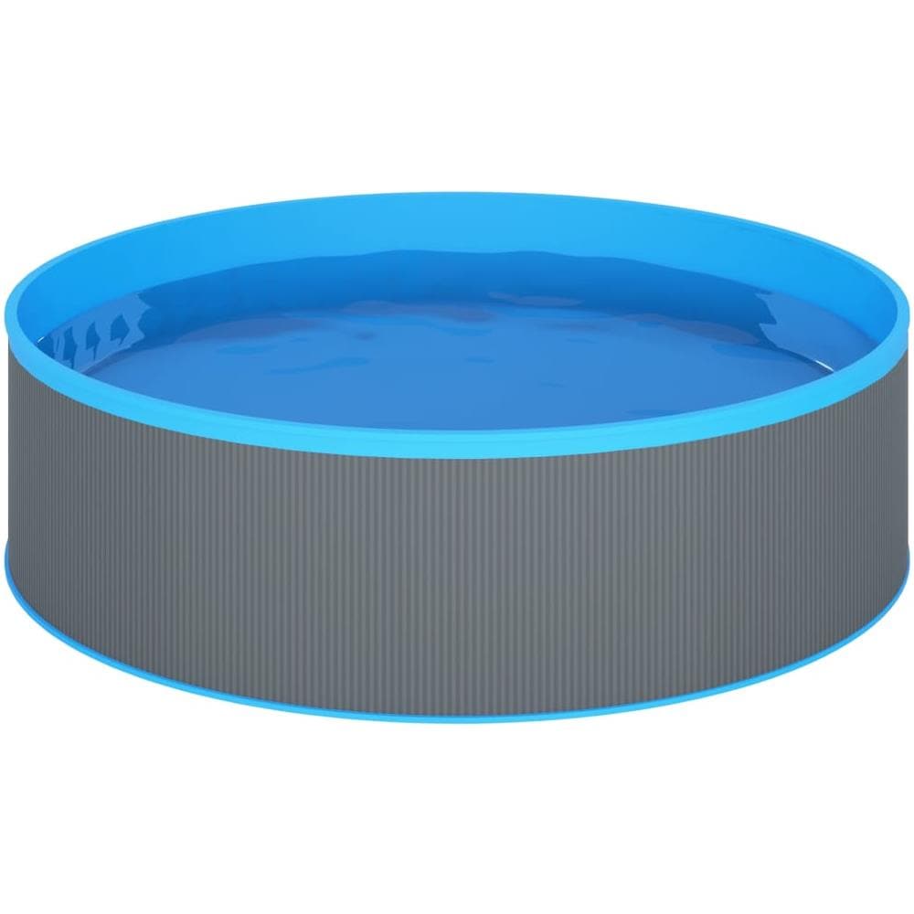 Piscina Fuori Terra 350x90 cm Grigio - Foto 1