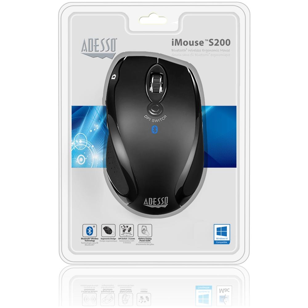 iMouse S200B, Bluetooth, Ufficio, Pressed buttons, Rotella, Ottico, Batterie - Foto 10