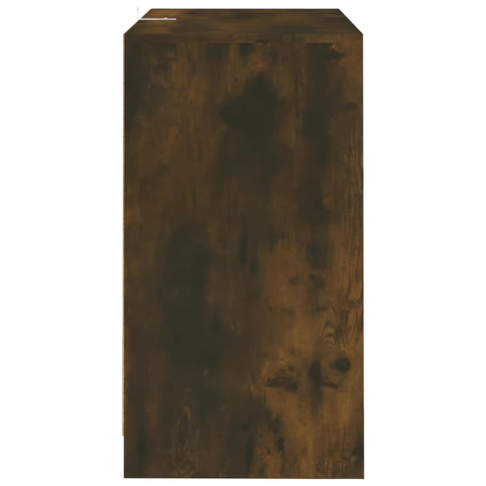 Credenze 2 pz Rovere Fumo 70x41x75 cm in Legno Multistrato - Foto 2