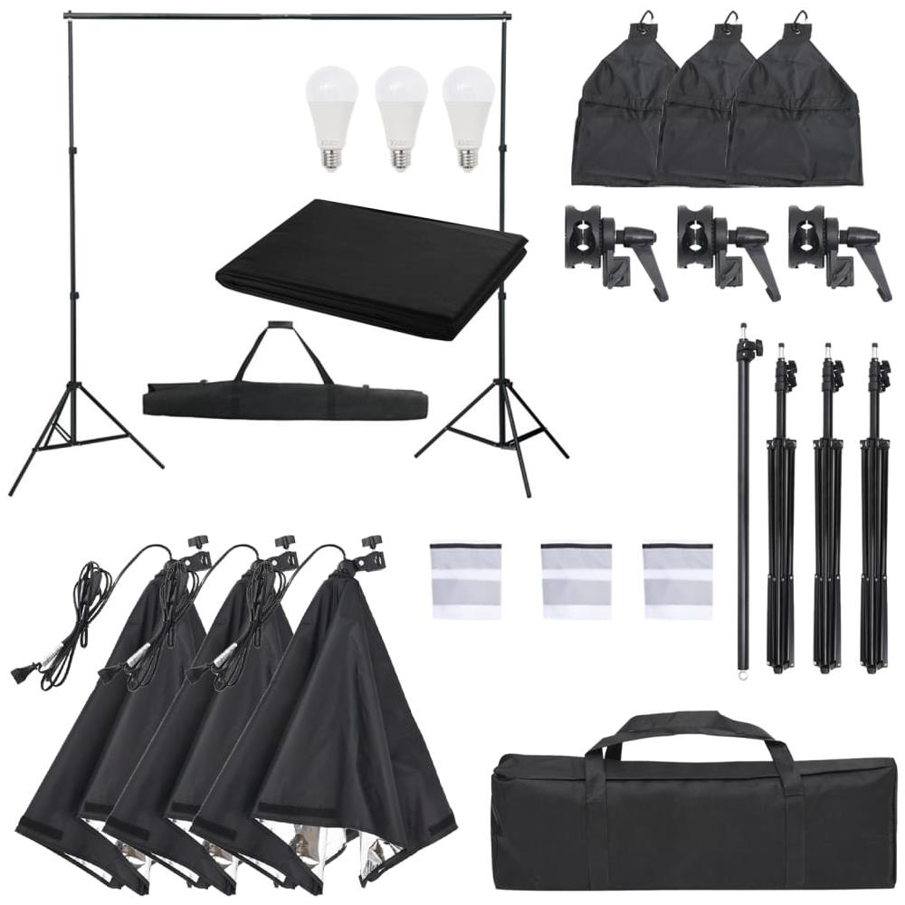 Kit Per Studio Fotografico Con Set Di Luci E Fondale - Foto 1