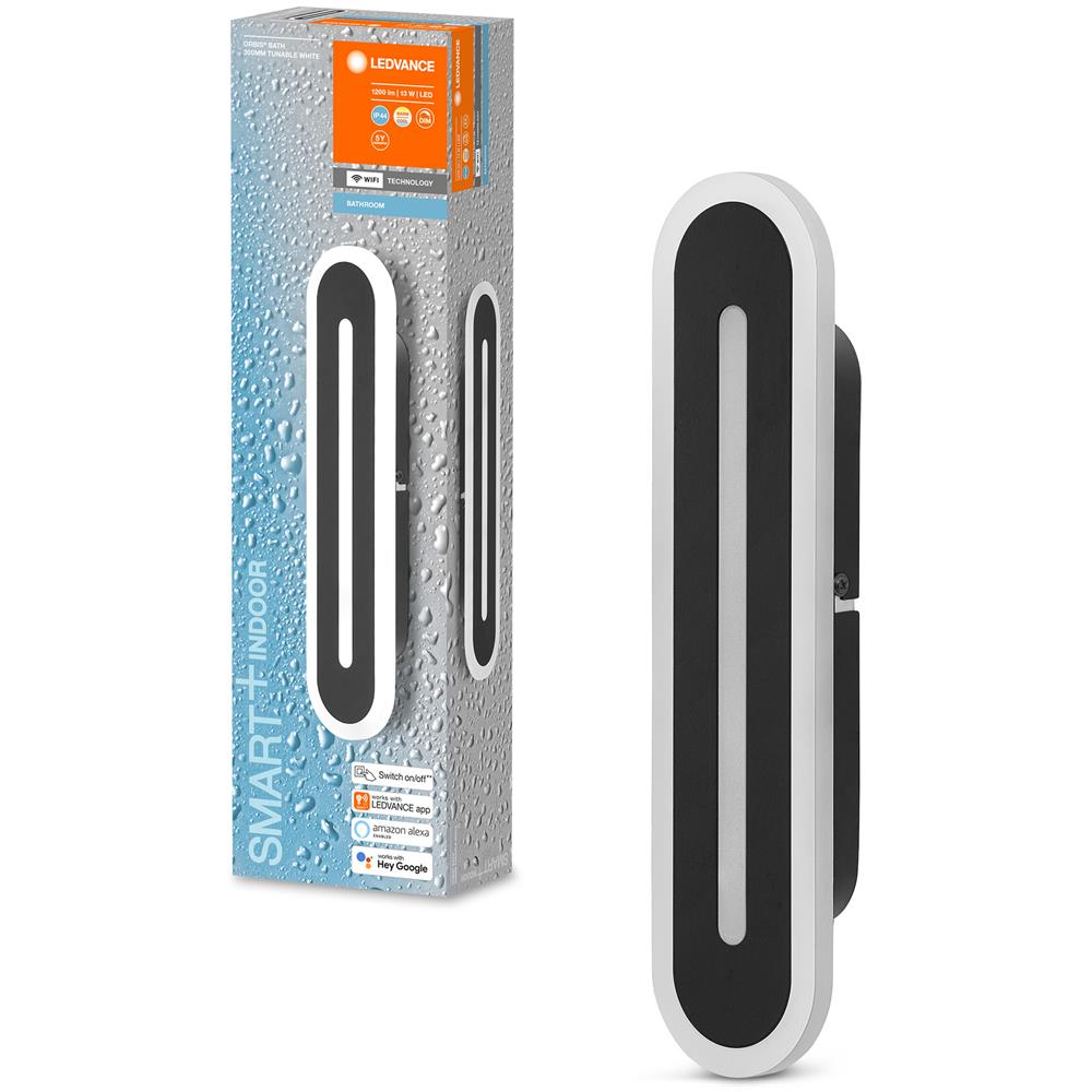 Ledvance Apparecchio Di Illuminazione: Per Soffitto, Bathroom Decorative Ceiling And Wall With Wifi Technology / 13 W, 220…240 V, Ampiezza Fascio Luminoso: 110, Tunable White, 3000…6500 K, Materiale Del Corpo: Steel, Ip44 - Foto 2