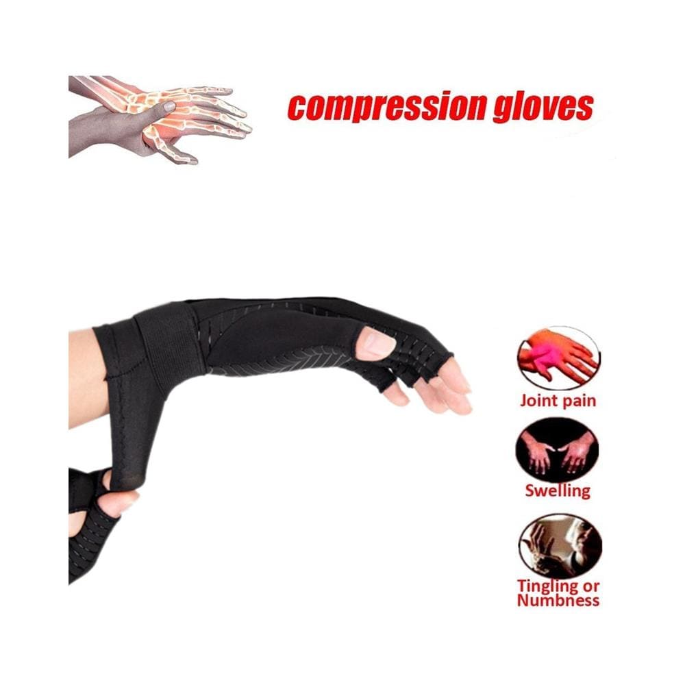 Guanti A Compressione Black S/m - Foto 2