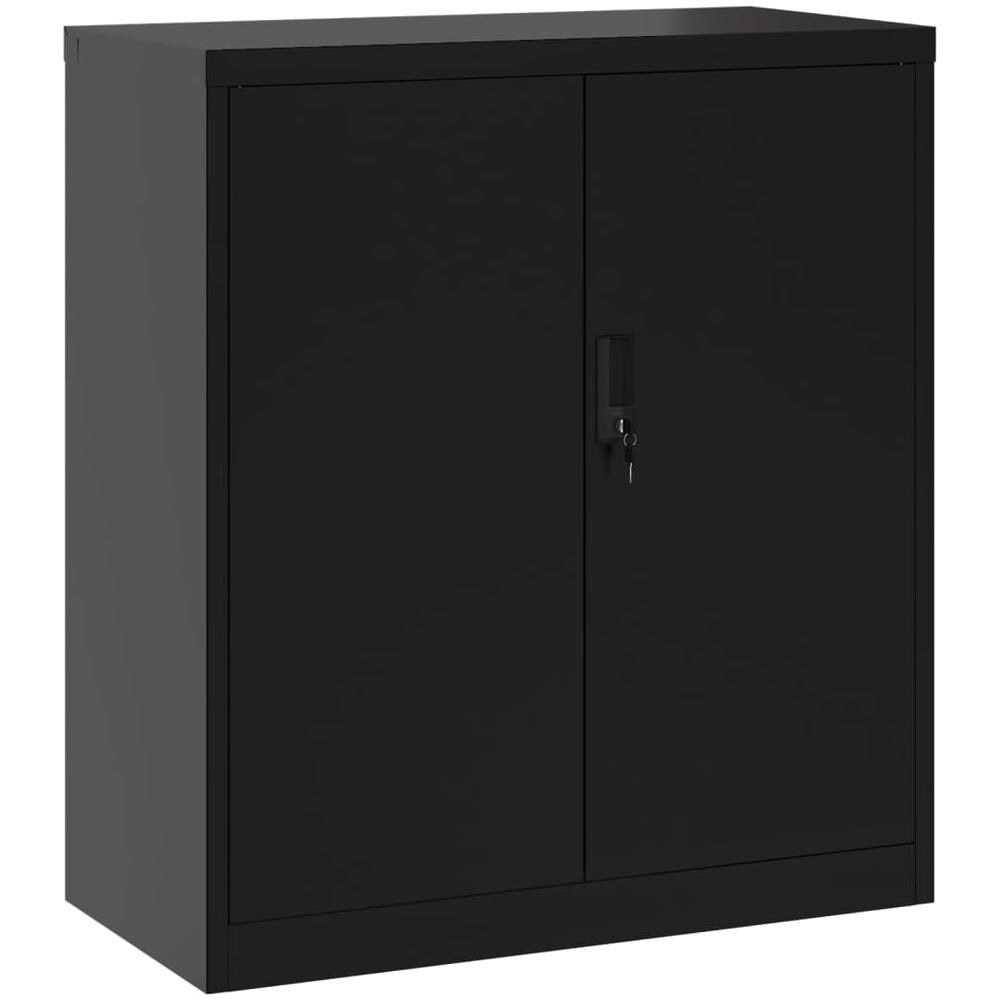 Armadio Classificatore Nero 79x40x90 Cm In Acciaio - Foto 2