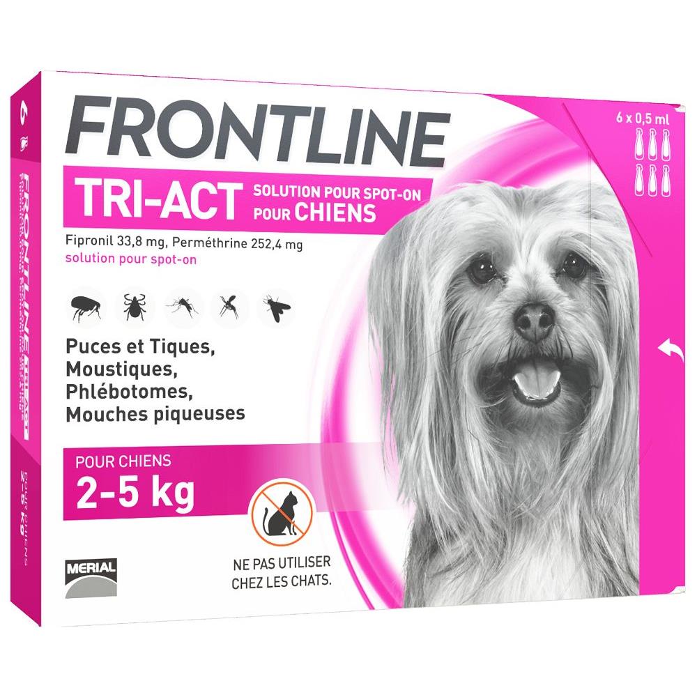 Tri-act Spot-on Chien De 2-5kg 6 Pipette Da 0,5 Ml - Foto 1