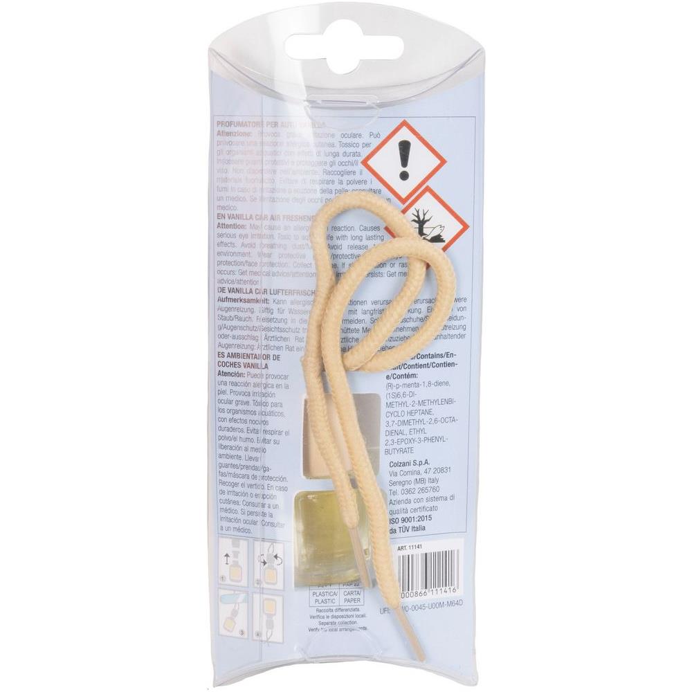 Boccetta Deodorante Per Auto Sensory - Profumazione Vaniglia - Da Appendere A Specchietto - Foto 3