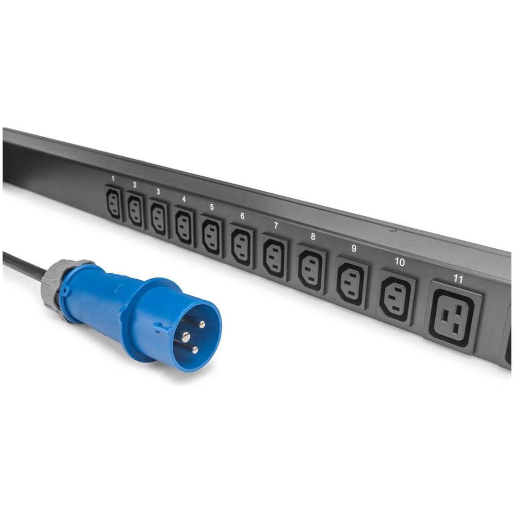 Smart PDU, Input Monitored, ingresso 1x16A, uscite 20 x C13, 4 x C19 - Foto 2