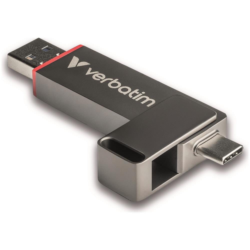 Dual QuickStick unità flash USB 128 GB USB Type-A / USB Type-C 3.2 Gen 1 (3.1 Gen 1) Grigio - Foto 1