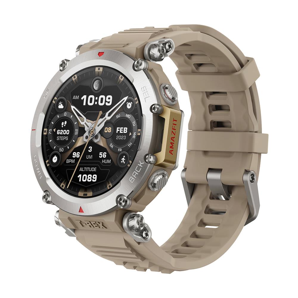 T-Rex Ultra 3,53 cm (1.39") AMOLED Digitale 454 x 454 Pixel Touch screen Cachi, Acciaio inox Wi-Fi GPS (satellitare) - Foto 1