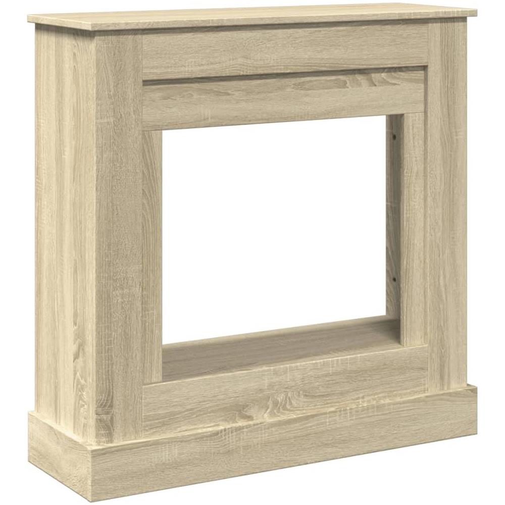 Cornice per Camino Rovere Sonoma 90x30x90 cm in Truciolato - Foto 1