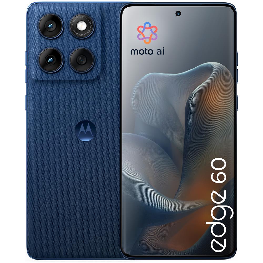 Edge 60 5G con Moto AI 256GB 8GB Ram Display 6.67" pOLED 120Hz Main Camera 50+50+10MP Selfie 50MP NanoSIM + eSIM Android 15 Dimensity 7300 5200mAh Pantone Gibraltar Sea Wind3 - Foto 1