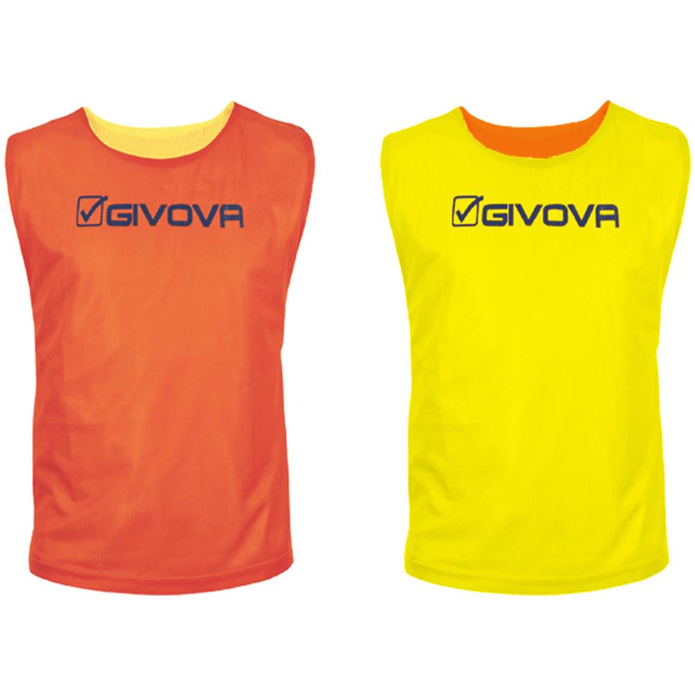 Casacca Double Givova Reversibile Di Colore Arancio / giallo Taglia Xl - Foto 1