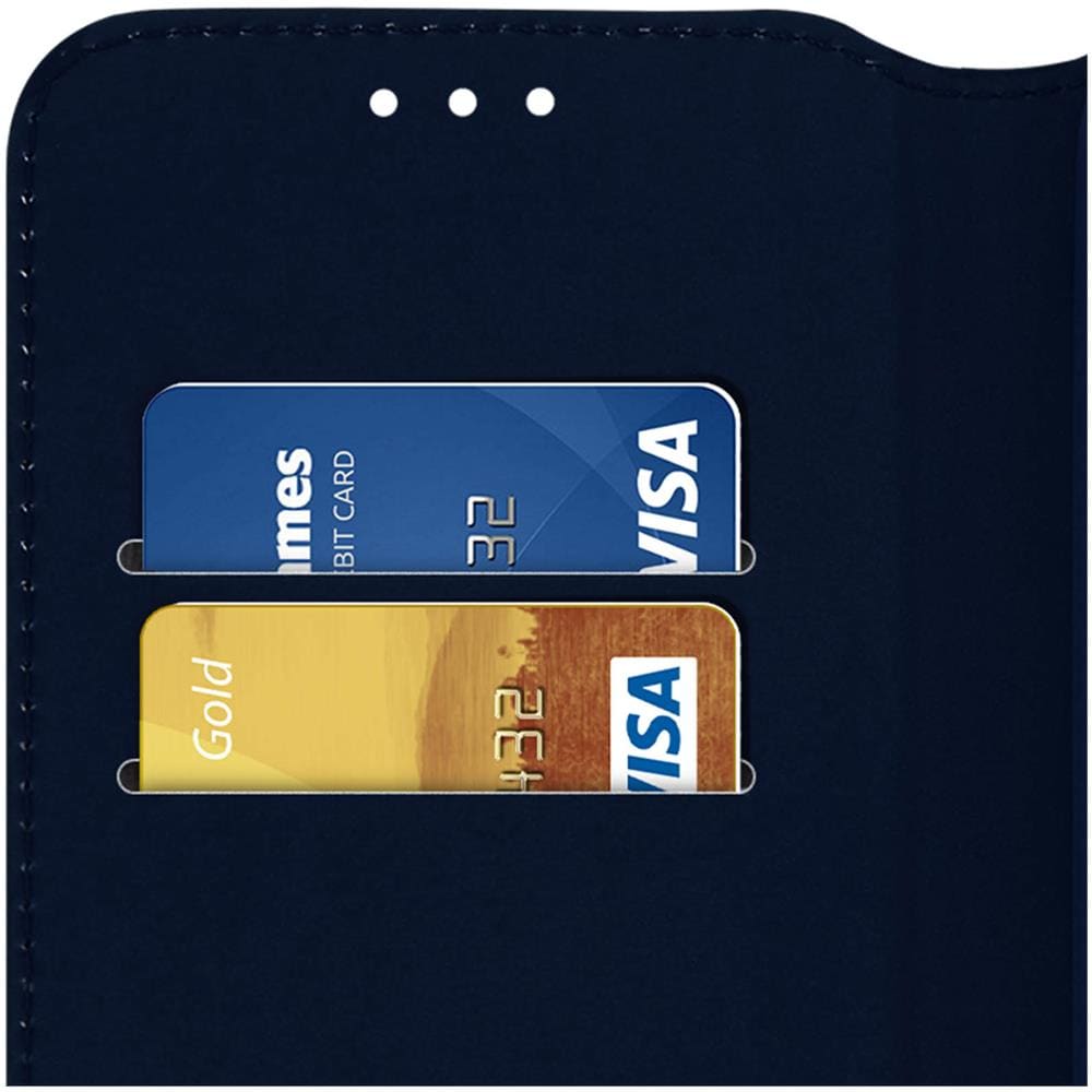 Custodia Huawei P Smart 2019 / Honor 10 Lite Portacarte Funzione Supporto Blu - Foto 5