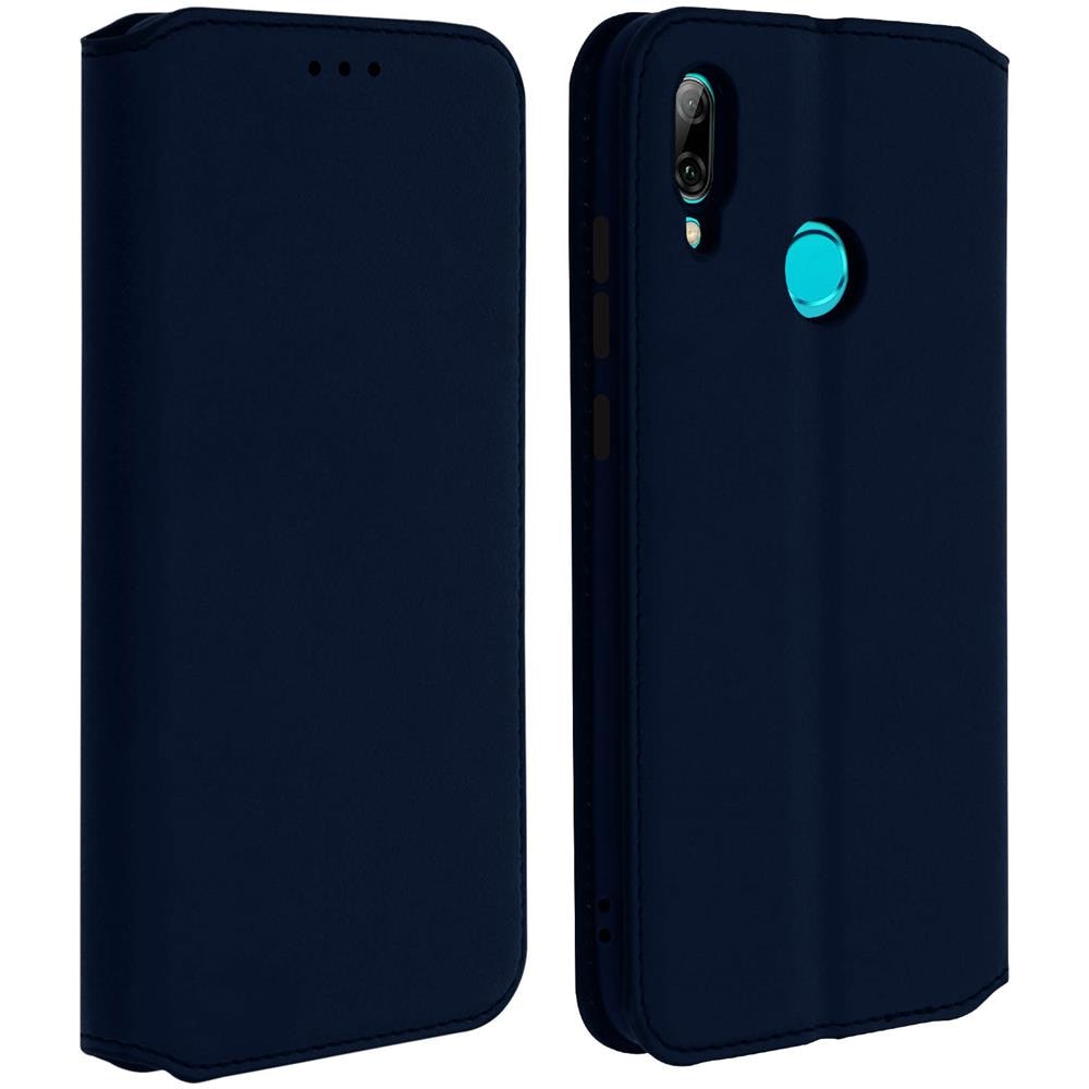 Custodia Huawei P Smart 2019 / Honor 10 Lite Portacarte Funzione Supporto Blu - Foto 1