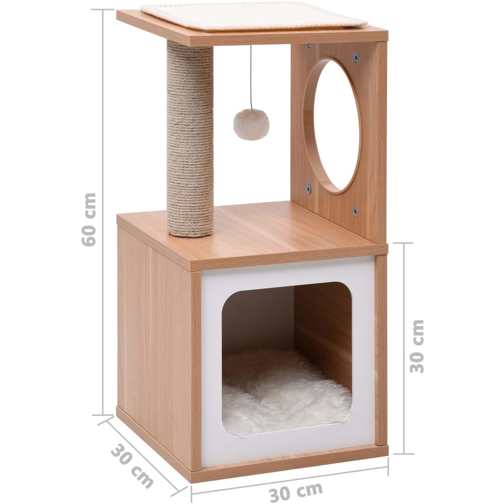 Albero Per Gatti Con Tappeto Tiragraffi In Sisal 60 Cm - Foto 8