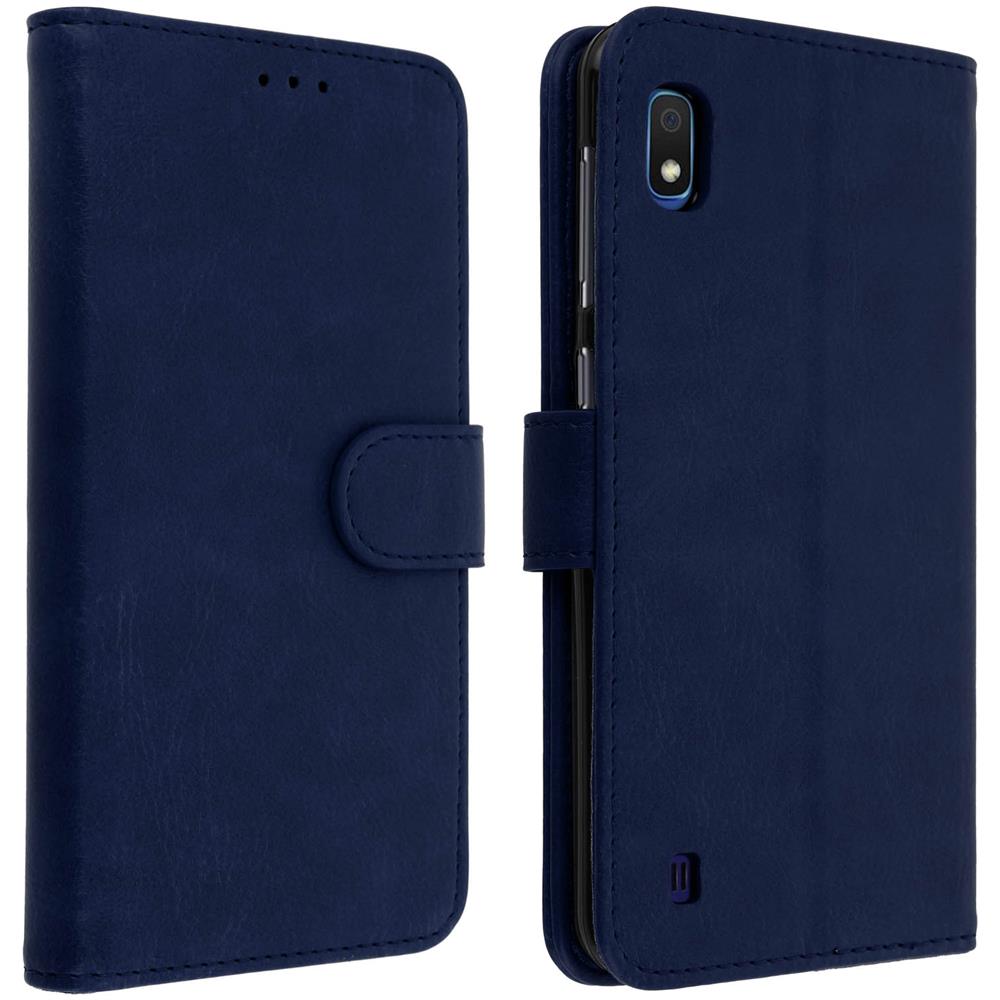 Custodia Galaxy A10 Portacarte Funzione Supporto Cover Silicone - Blu - Foto 1
