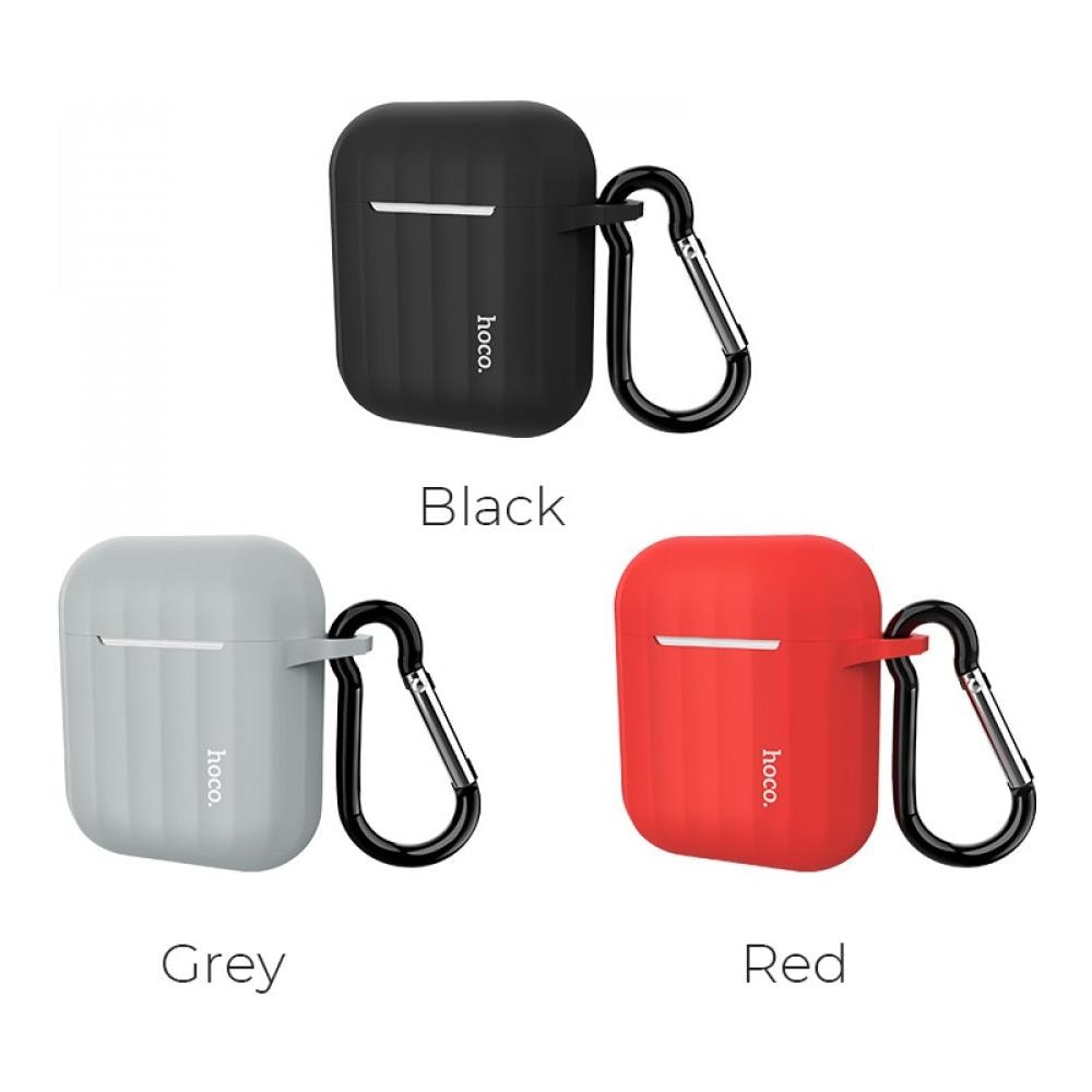 Custodia In Silicone Per Airpods 1/2 - Black - Foto 2