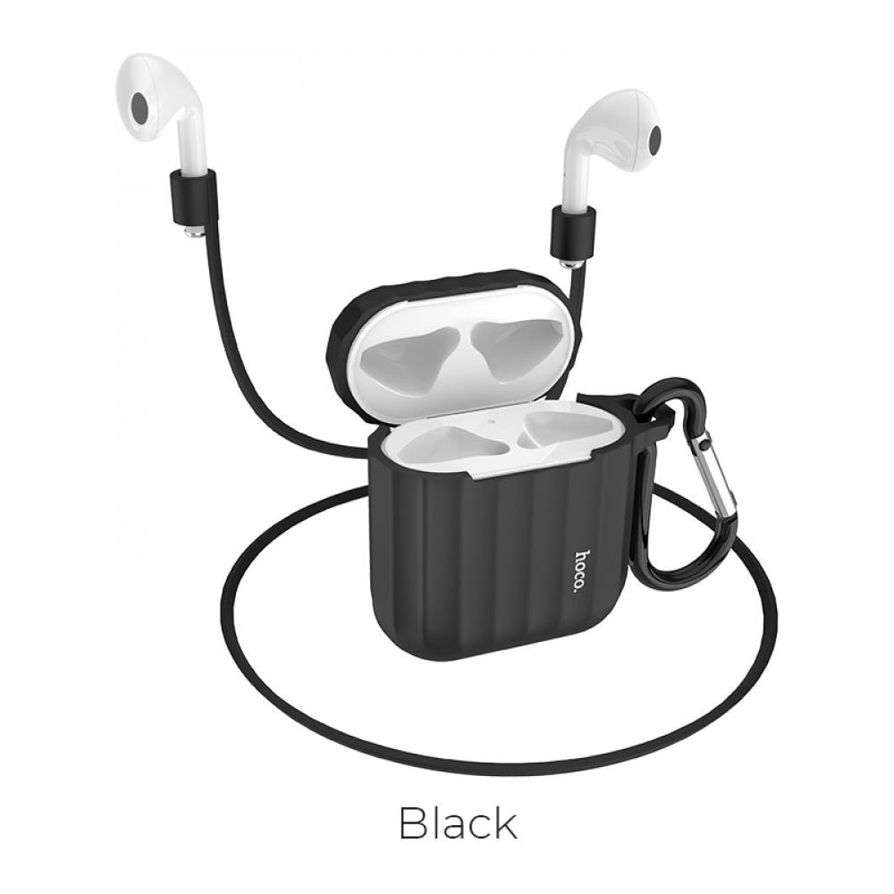 Custodia In Silicone Per Airpods 1/2 - Black - Foto 1