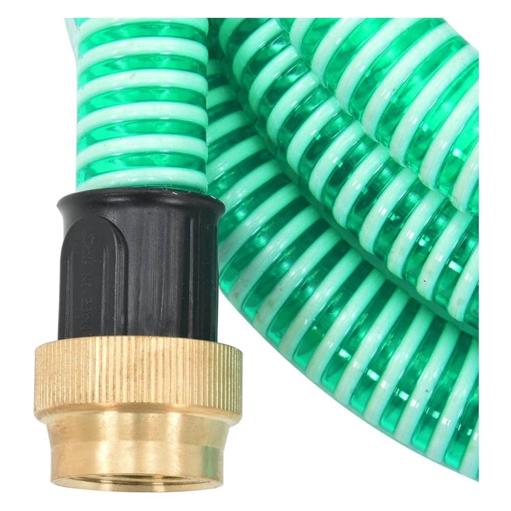 Tubo di Aspirazione con Connettori in Ottone 10 m 25 mm Verde - Foto 3