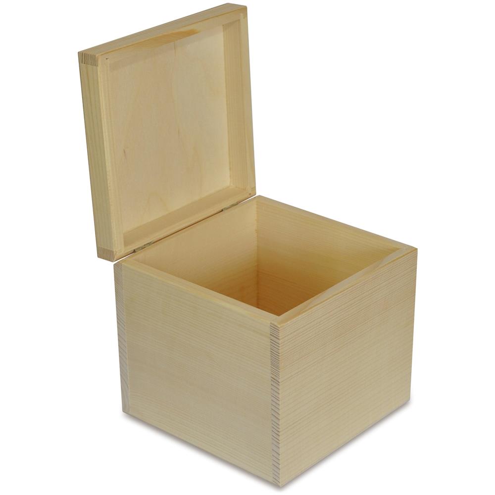 Perfetta per Decoupage Documenti Giocattoli Attrezzi Scatole Cassetta Conteniore Portaoggetti Portagiochi Cofanetto Creative Deco Grande Scatola Legno con Coperchio L30 x P20 x H14 cm 