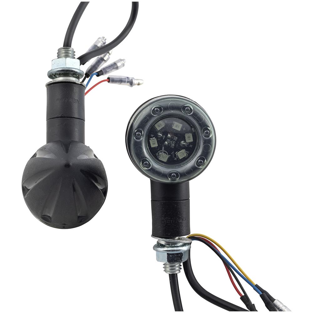 Paio Indicatori Direzione Moto Frecce Luce Stop Posizione Universale Led Scooter - Foto 6