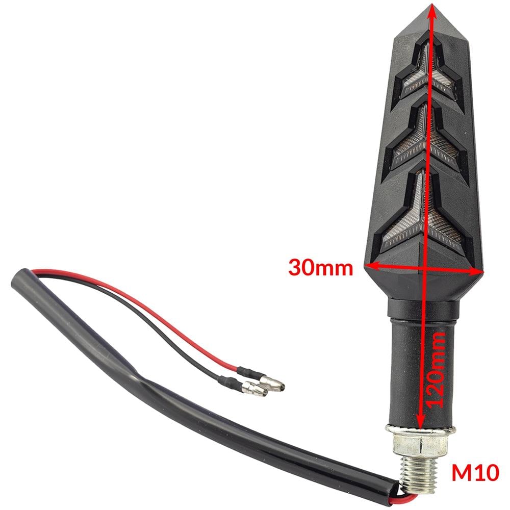 Paio Indicatori Direzione Moto Frecce Luce Stop Posizione Universale Led Scooter - Foto 2